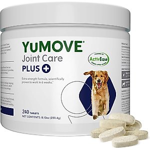 Vetnique Labs YuMOVE Plus Chewable Tablet Extra Strength Joint Supplement for Dogs, 240 count