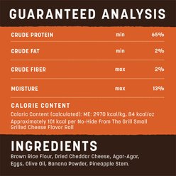 Earth Animal No-Hide From the Grill Long Lasting Natural Rawhide Alternative Small Grilled Cheese Vegetarian Flavor Rolls Chew Dog Treats, 1 count slide 2 of 9