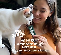 Glad Tidings Snowy's Seafood with Wild-Caught Tuna & Oceanfish Human-Grade Lickable Cat Treats, 6.76-oz pouch, 16 count slide 2 of 9