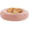 Show in main carousel: LFC PETS Calming Anti-Anxiety Donut Dog & Cat Bed, Pink, Large slide 1 of 10