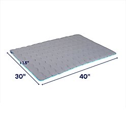 Frisco Travel Pillow Dog Mat Bed with Reusable Storage Bag, Blue Curaçao, Large slide 2 of 7
