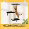 Show in main carousel: KAMABOKO 6 Pieces Hammock Wall-Mounted Shelves Climber Set Cat Tree with Bed, Black slide 5 of 7