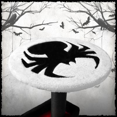 Show full view: KAMABOKO Halloween Gothic 46.8-in Cat Tree & Tower with Coffin Bed, Black slide 4 of 6