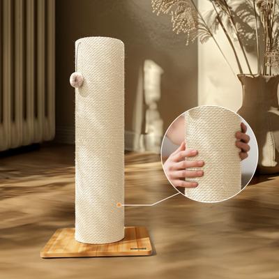Show full view: KAMABOKO 29.5-in Sisal Cat Scratching Post, Beige slide 2 of 5