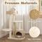 Show in main carousel: KAMABOKO 39-in Indoor Natural Sisal Cat Tree with Scratching Posts, Hand-Woven Condo & Top Perch, Beige slide 5 of 8