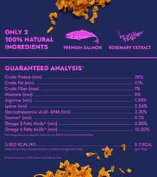 Finfare Smoked Salmon Sprinkles Freeze-Dried Cat Food Topper, 1.3-oz bag slide 2 of 5