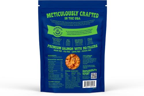 Show full view: Finfare Smoked Salmon Crumbles Freeze-Dried Dog Treat & Food Topper, 2-oz bag slide 3 of 7