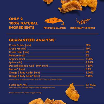 Show full view: Finfare Smoked Salmon Nugget Freeze-Dried Dog Treats, 9-oz bag slide 4 of 7