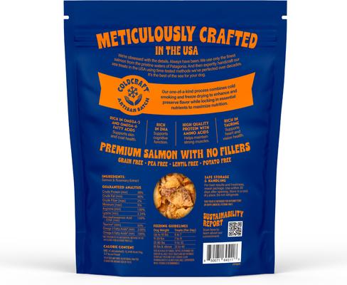 Show full view: Finfare Smoked Salmon Nugget Freeze-Dried Dog Treats, 9-oz bag slide 3 of 7