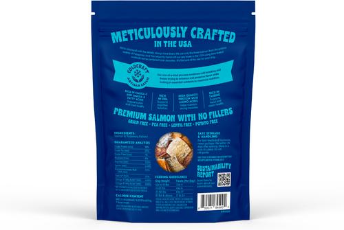 Show full view: Finfare Smoked Salmon Skin Bite Freeze-Dried Dog Treats, 2-oz bag slide 3 of 7