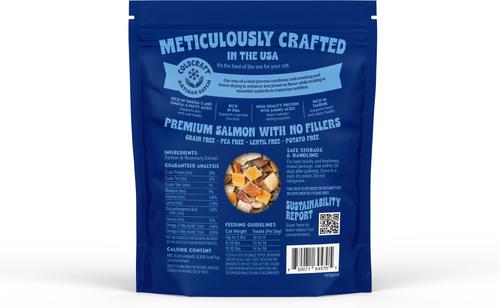 Show full view: Finfare Smoked Salmon Skin Bite Freeze-Dried Cat Treats, 1.3-oz bag slide 3 of 7