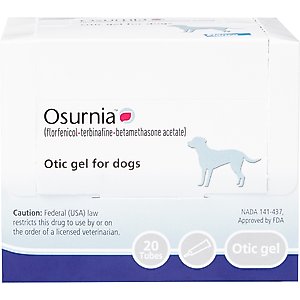 Osurnia (florfenicol, terbinafine, betamethasone acetate) Otic Gel for Dogs, 1-mL, 1 tube