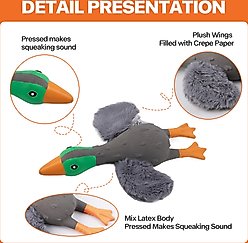 allforpaws Zootex Soft Wing Mallard Plush Dog Toy slide 2 of 7