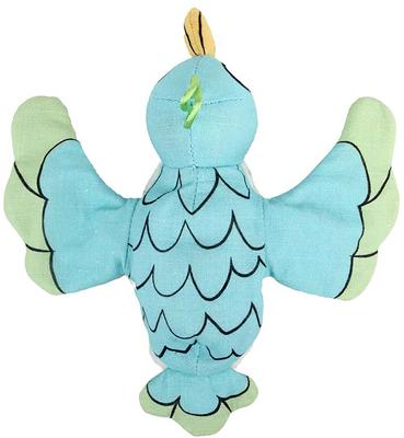 Show full view: allforpaws Catoon Jittering Bird Plush Cat Toy, Turquoise slide 7 of 8