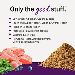 Stella & Chewy's Marie’s Magical Dinner Dust Wild Caught Salmon & Cage Free Chicken Recipe Freeze-Dried Raw Cat Food Topper, 7-oz bag slide 2 of 9