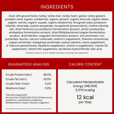 Show full view: Stella & Chewy's Marie's Magical Dinner Dust Duck Duck, Goose Recipe Freeze-Dried Raw Dog Food Topper, 7-oz bag slide 10 of 14