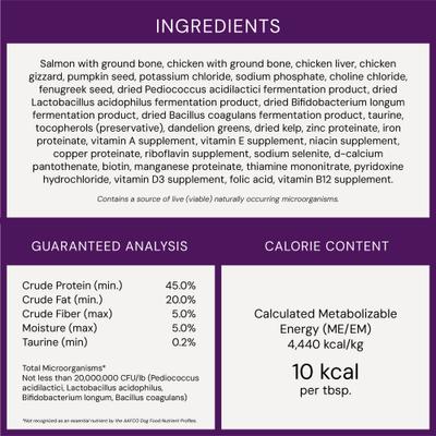 Show full view: Stella & Chewy's Marie’s Magical Dinner Dust Wild Caught Salmon & Cage Free Chicken Recipe Freeze-Dried Raw Cat Food Topper, 7-oz bag slide 10 of 13