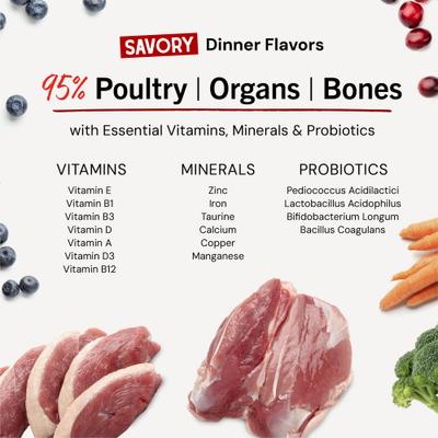 Show full view: Stella & Chewy's Marie's Magical Dinner Dust Duck Duck, Goose Recipe Freeze-Dried Raw Dog Food Topper, 7-oz bag slide 9 of 14
