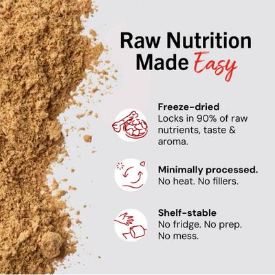 Show full view: Stella & Chewy's Marie's Magical Dinner Dust What's Shak'n Bac'n Recipe Freeze-Dried Raw Dog Food Topper, 7-oz bag slide 7 of 14