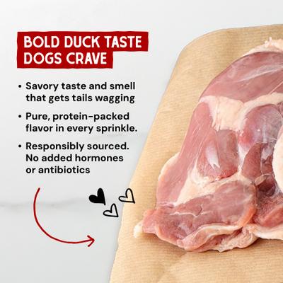 Show full view: Stella & Chewy's Marie's Magical Dinner Dust Duck Duck, Goose Recipe Freeze-Dried Raw Dog Food Topper, 7-oz bag slide 6 of 14