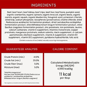 Stella & Chewy's Marie's Magical Dinner Freeze-Dried Raw Dust Grass-Fed Beef Dog Food Topper, 7-oz bag