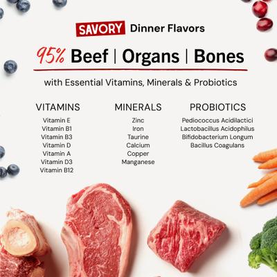 Show full view: Stella & Chewy's Marie's Magical Dinner Freeze-Dried Raw Dust Grass-Fed Beef Dog Food Topper, 7-oz bag slide 9 of 14