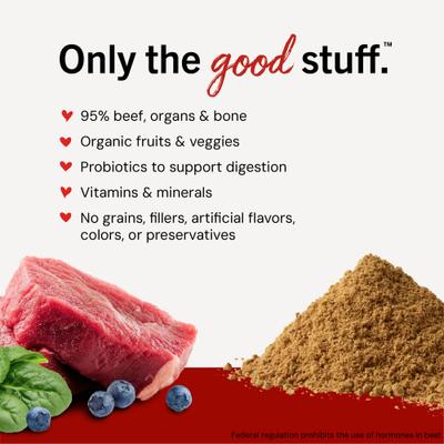 Show full view: Stella & Chewy's Marie's Magical Dinner Freeze-Dried Raw Dust Grass-Fed Beef Dog Food Topper, 7-oz bag slide 4 of 14