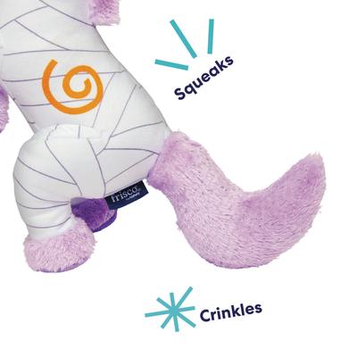 Show full view: Frisco Halloween Mummy Unicorn Plush Squeaky Dog Toy, Medium/Large slide 4 of 9