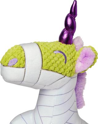 Show full view: Frisco Halloween Mummy Unicorn Plush Squeaky Dog Toy, Medium/Large slide 3 of 9