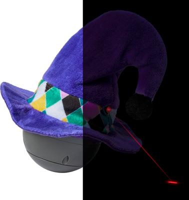 Show full view: Frisco Halloween Witch Hat Wobble & Spin Electronic Laser Cat Toy with Silvervine & Catnip slide 3 of 8