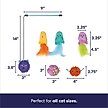Show in main carousel: Frisco Halloween Vibrant Ghosts Plush, Teaser, Spring & Ball Variety Pack Cat Toy with Silvervine & Catnip, 12 count slide 2 of 8
