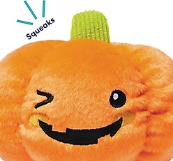 Frisco Halloween Pumpkin Plush Squeaky Dog Toy, Medium/Large slide 2 of 6