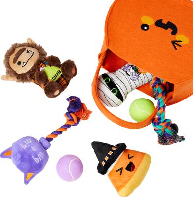 Show full view: Frisco Halloween Boo Basket Variety Pack Dog Toy, Medium, 7 count slide 5 of 10