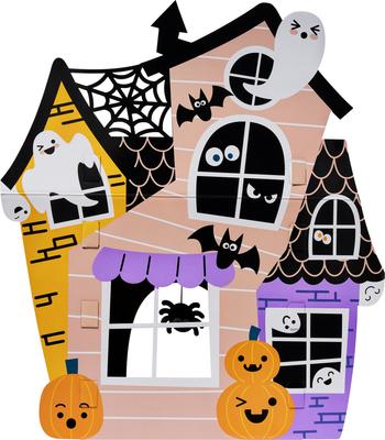 Show full view: Frisco Halloween Haunted Victorian Mansion Cardboard Cat House with Silvervine & Catnip, 2-Story slide 3 of 7