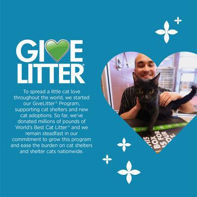 Show full view: World's Best Multiple Cat Lotus Blossom Scented Clumping Corn Cat Litter, 28-lb bag slide 8 of 11