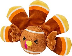 Frisco Fall Turkey Fetch Squeaky Tennis Ball Dog Toy, Large, 1 count