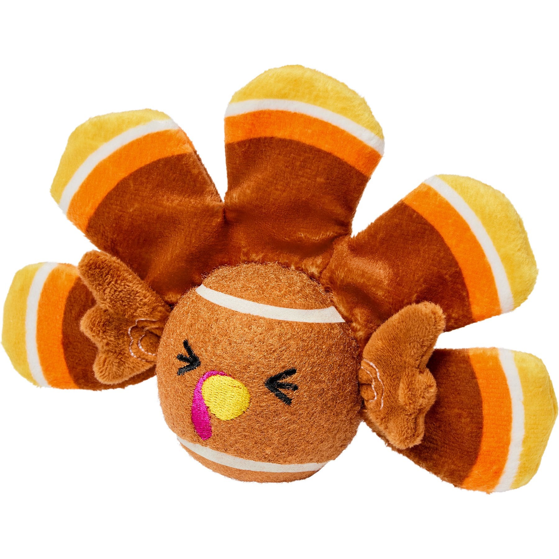 Frisco Fall Turkey Fetch Squeaky Tennis Ball Dog Toy, Large, 1 count