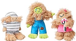 Frisco Halloween Trick-or-Treat Monsters Plush Squeaky Dog Toy, Medium/Large, 3 count