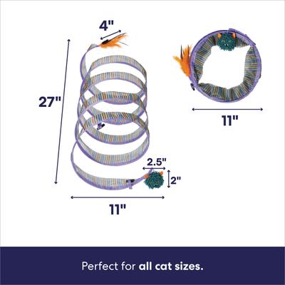 Show full view: Frisco Halloween Spiral Tunnel Cat Toy with Feathers, Silvervine & Catnip slide 2 of 8