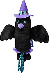 Frisco Halloween Raven Plush Kicker Cat Toy with Silvervine & Catnip