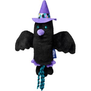 Frisco Halloween Raven Plush Kicker Cat Toy with Silvervine & Catnip