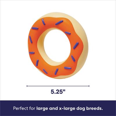 Show full view: Frisco Halloween Peanut Butter Flavored Donut Rubber Chew Dog Toy for Heavy Chewers, Large/X-Large slide 2 of 7