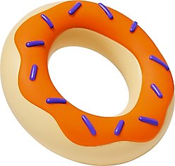Frisco Halloween Peanut Butter Flavored Donut Rubber Chew Dog Toy for Heavy Chewers, Large/X-Large
