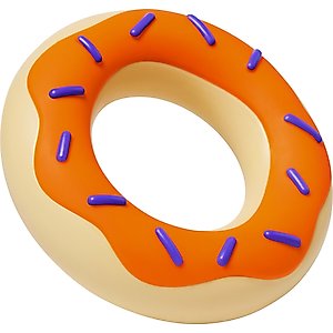 Frisco Halloween Peanut Butter Flavored Donut Rubber Chew Dog Toy for Heavy Chewers, Large/X-Large