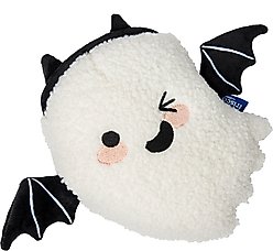 Frisco Halloween Bat Ghost Plush Squeaky Dog Toy, Medium/Large
