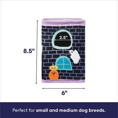 Show full view: Frisco Halloween Monster House Hide & Seek Puzzle Plush Squeaky Dog Toy, Small/Medium slide 2 of 10