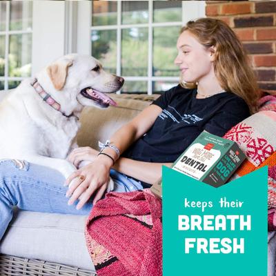 Show full view: Cloud Star Wag More Bark Less Dental Chicken, Bone Charcoal, Parsley, Peppermint Crunchy Dog Treats, 14-oz box slide 7 of 9