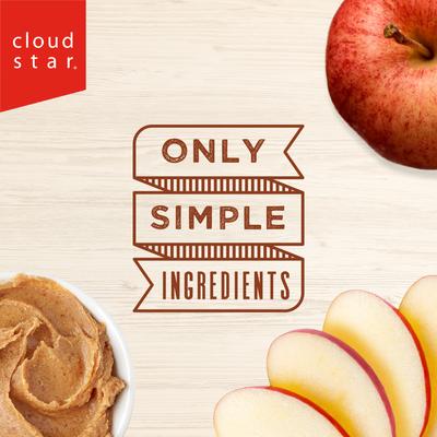 Show full view: Cloud Star Wag More Bark Less Grain-Free Peanut Butter & Apples Crunchy Dog Treats, 14-oz box slide 5 of 11