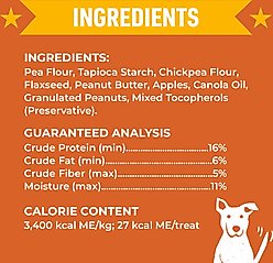 Cloud Star Wag More Bark Less Grain-Free Peanut Butter & Apples Crunchy Dog Treats, 14-oz box slide 2 of 9