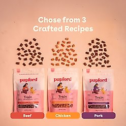 Pupford Beef Limited-Ingredient-Diet Adult Soft & Chewy Training Dog Treats, 10-oz bag slide 2 of 9